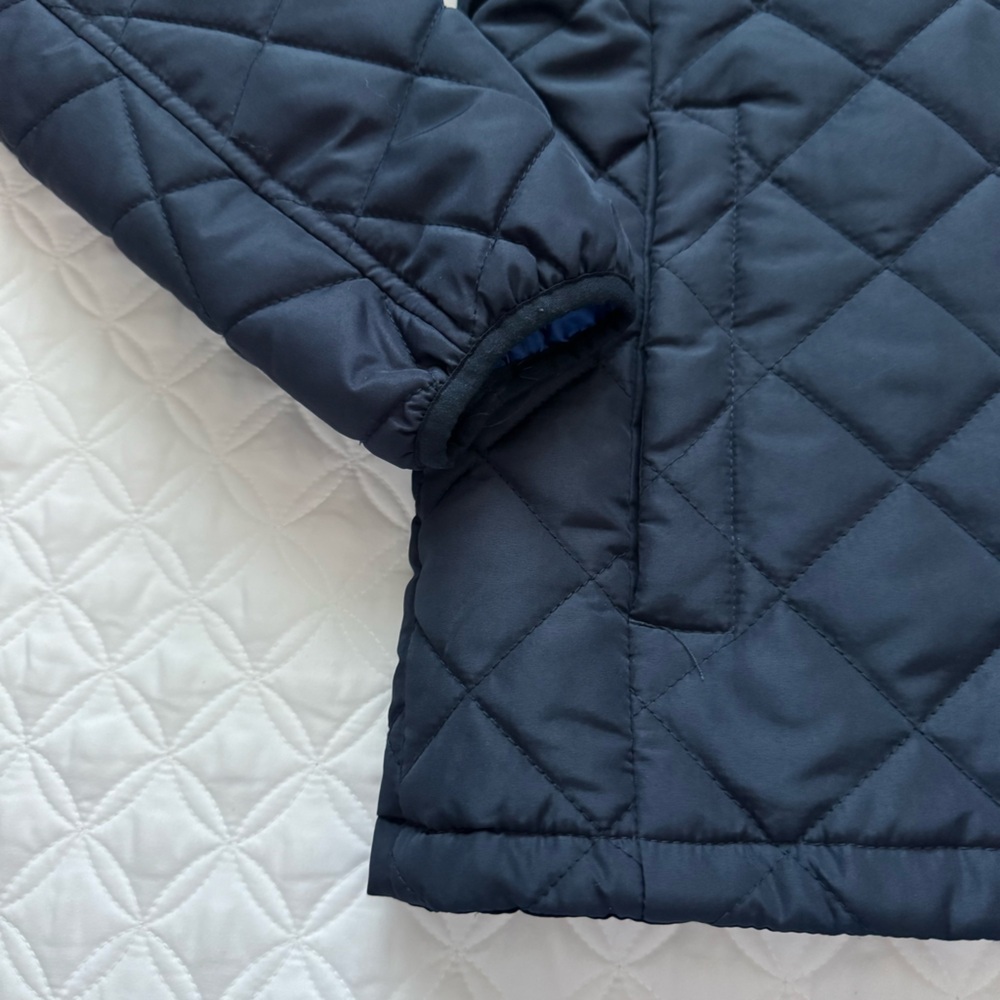 Hawke & Co. HK Quilted Heritage Full Zip Jacket Coat Navy Blue Size M - Picture 3 of 15